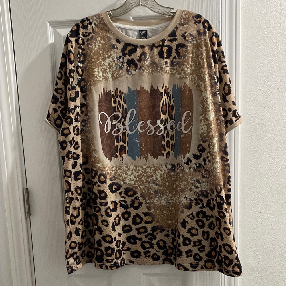 Blessed Leopard Print T-Shirt